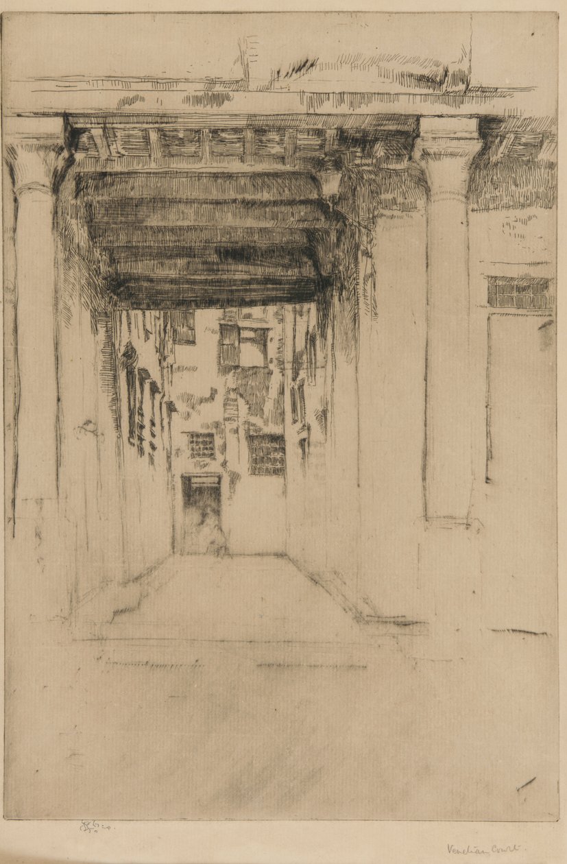Cour vénitienne - James Abbott McNeill Whistler