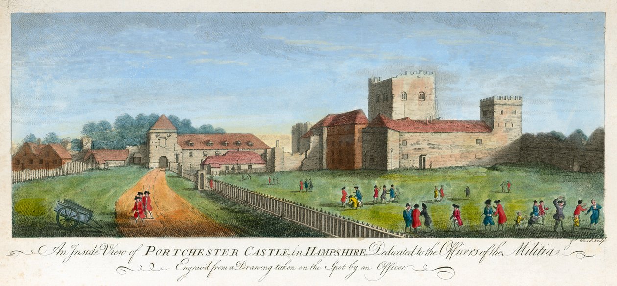 Château de Portchester, Hampshire, 1720 - James Peake