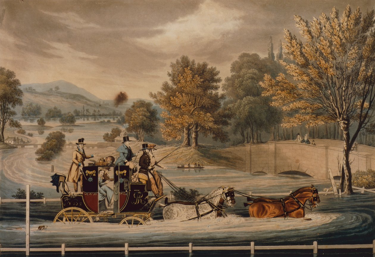 Le Diligence dans une Inondation - James Pollard