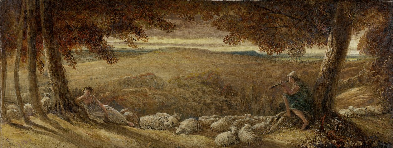 Pâturage du soir, vers 1860-70 - James Smetham