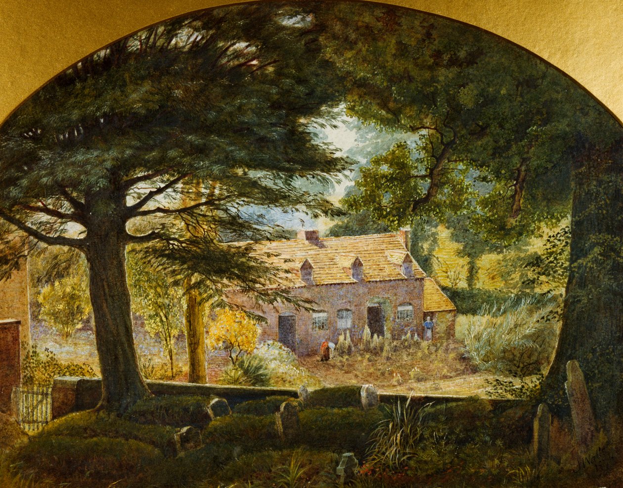 Vue depuis le cimetière de Northfield, 1874 - James Thomas Watts