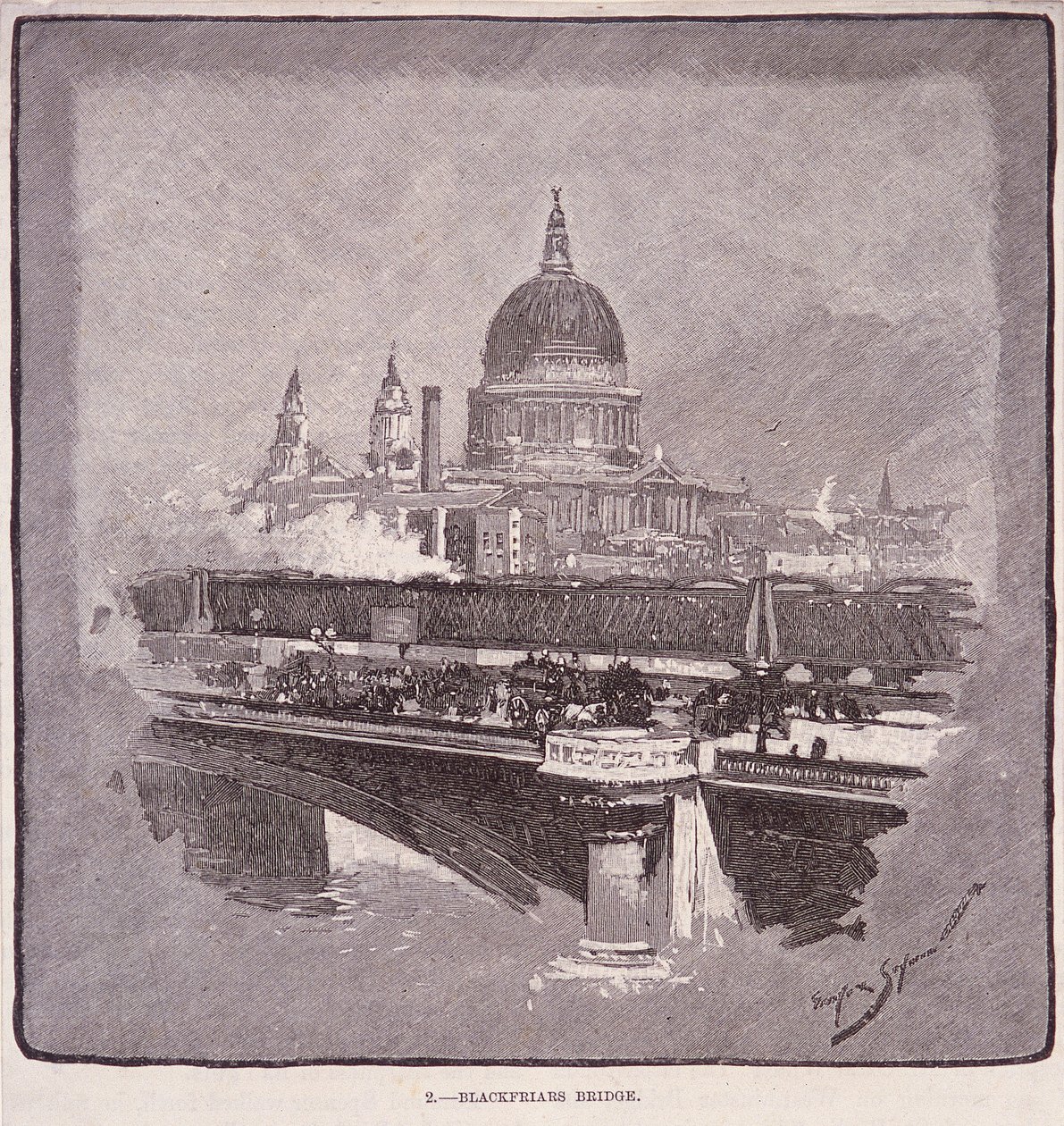 Pont de Blackfriars, Londres, 1796 - James Walker