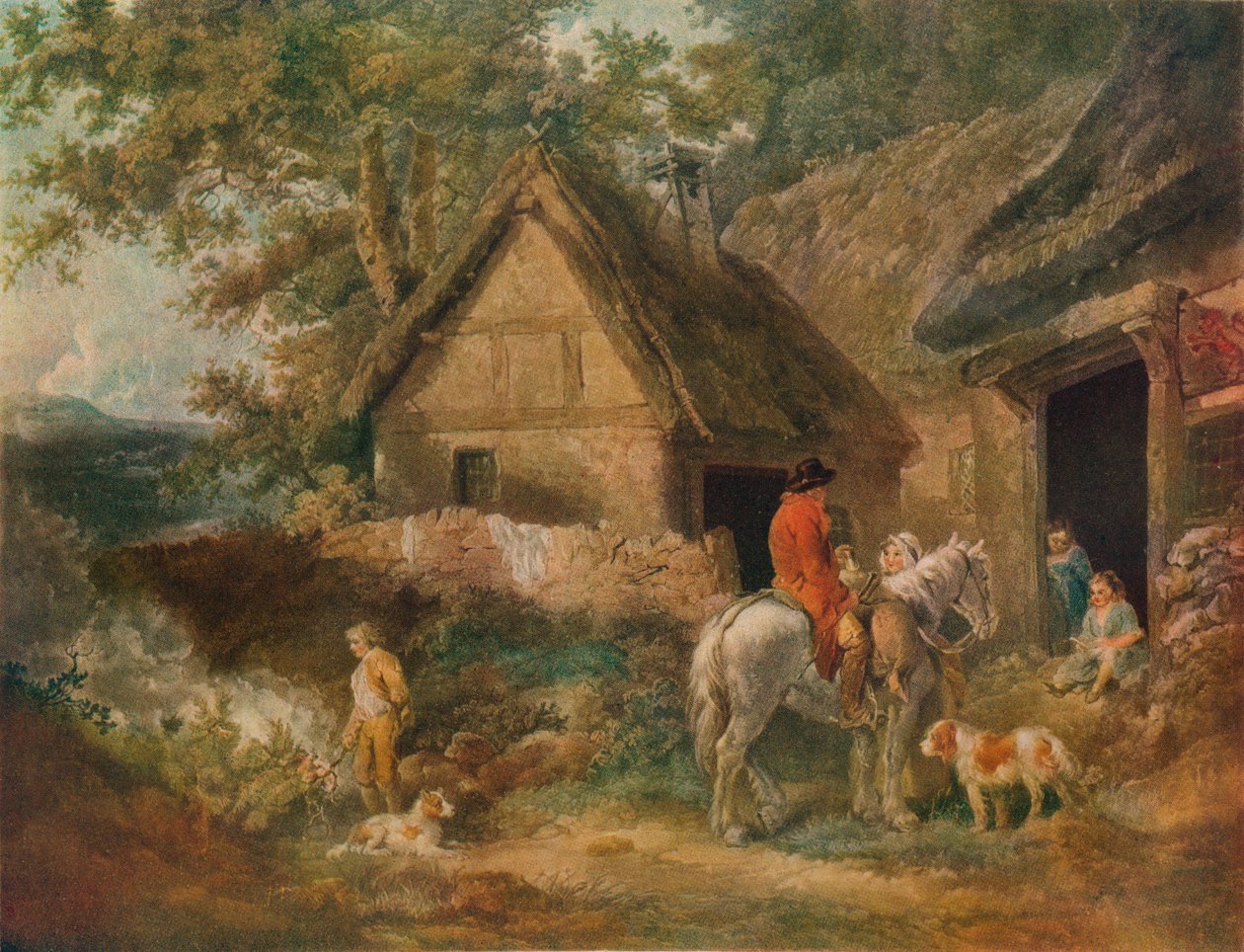 Un garçon employé à brûler les mauvaises herbes, 1799 - James Ward