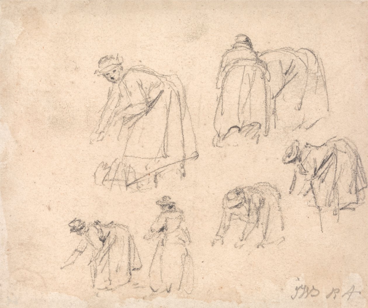 Études de figures : Femmes travaillant - James Ward