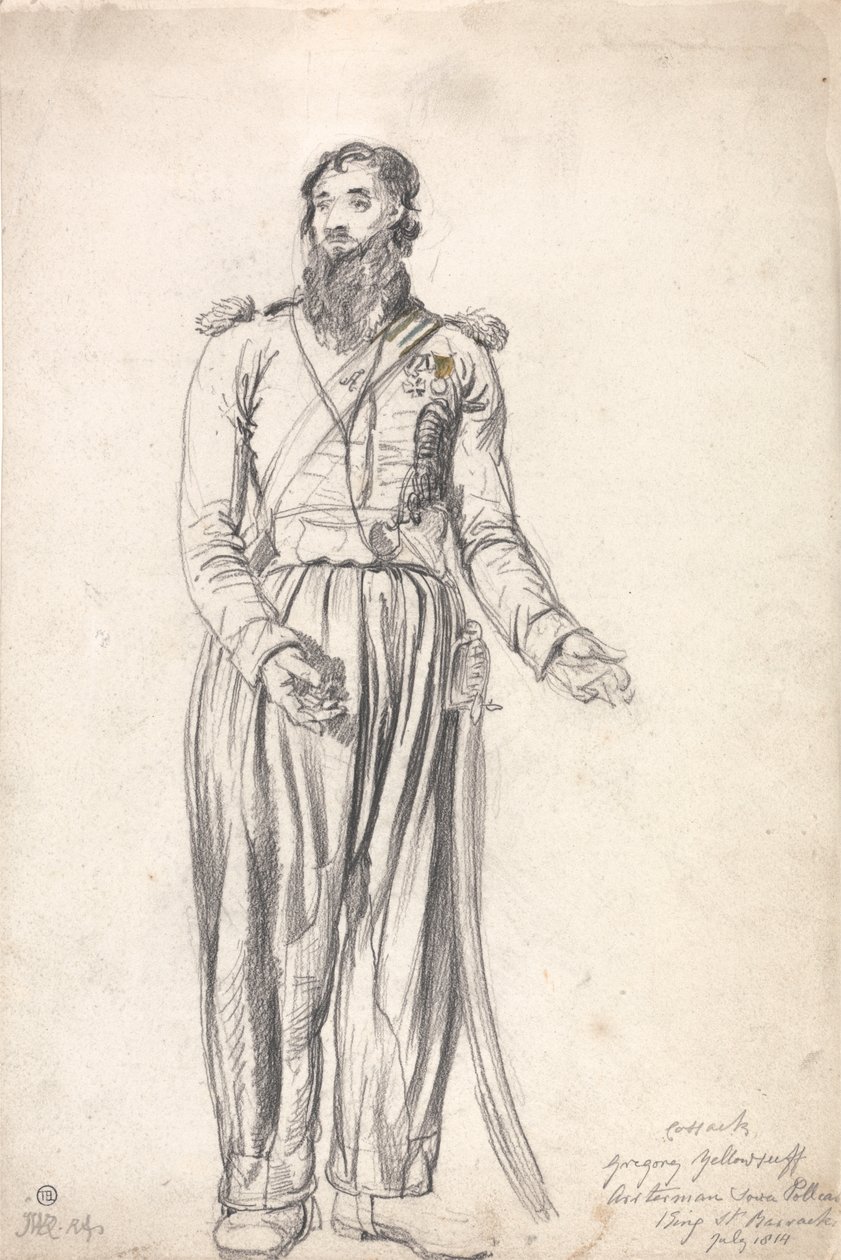 Le cosaque, Gregory Yelloserf, juillet 1814 - James Ward