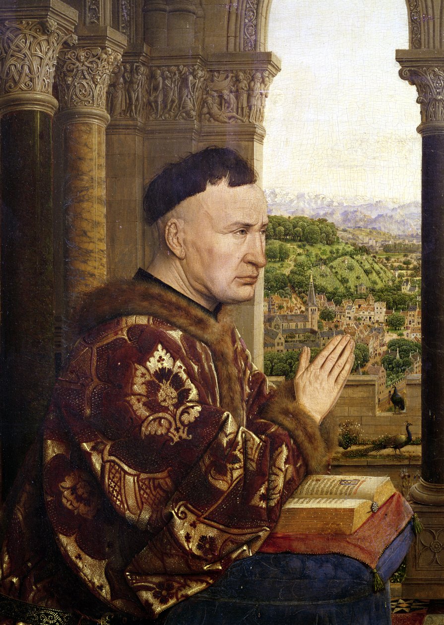 La Vierge de Chancelier Rolin (détail) - Jan van Eyck
