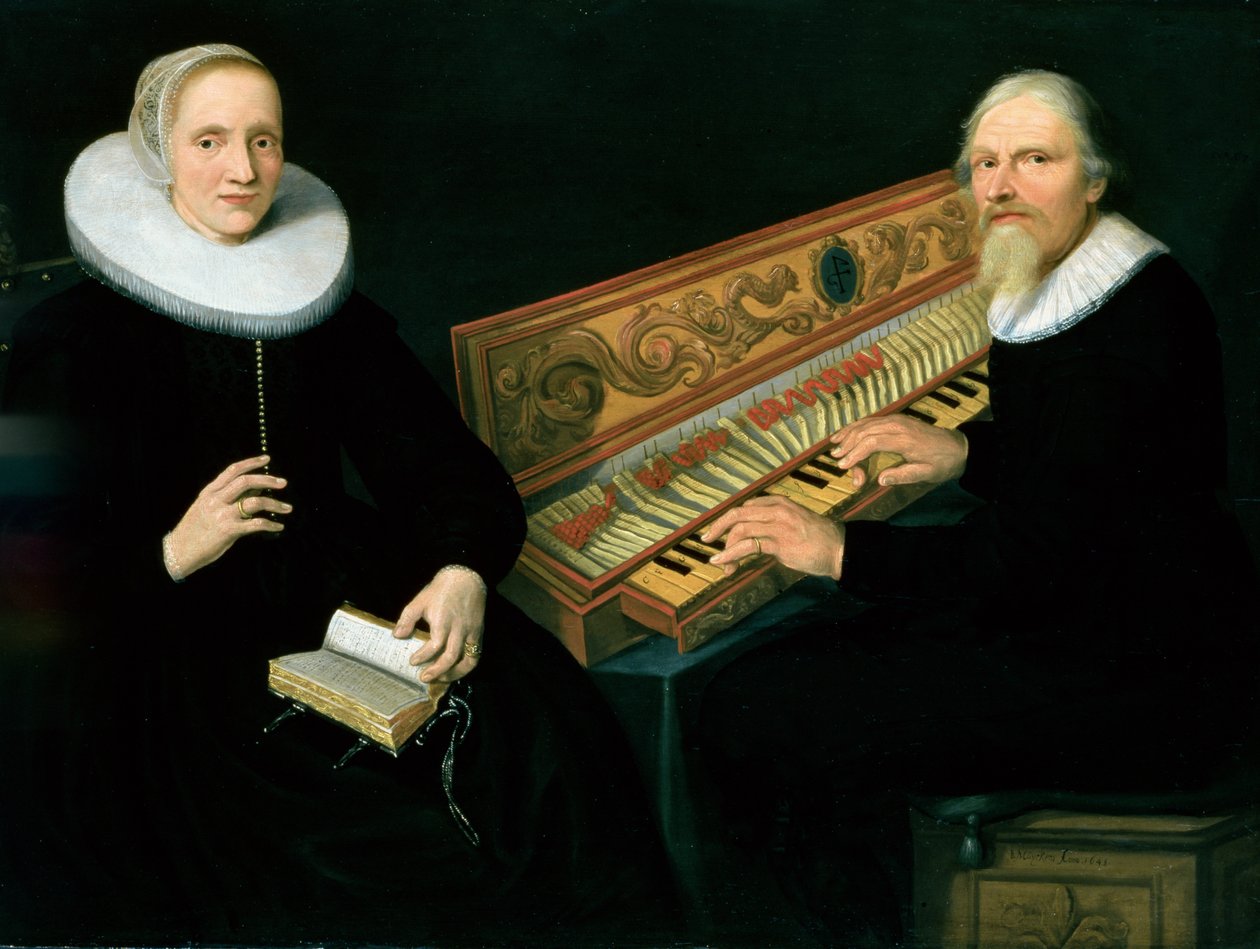 Couple au clavecin, 1648 - Jan Barendsz. Muyckens