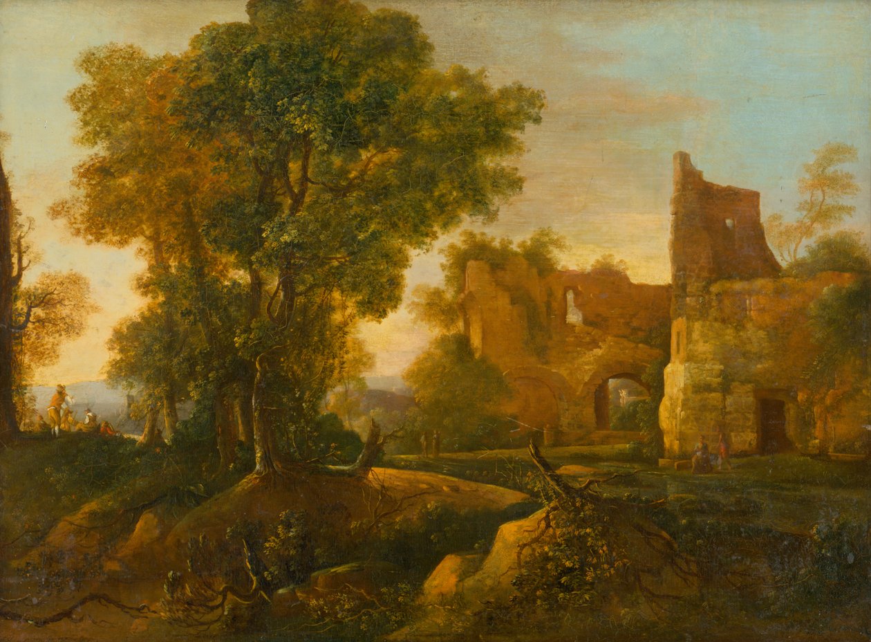 Paysage avec ruines - Jan Dirksz Both