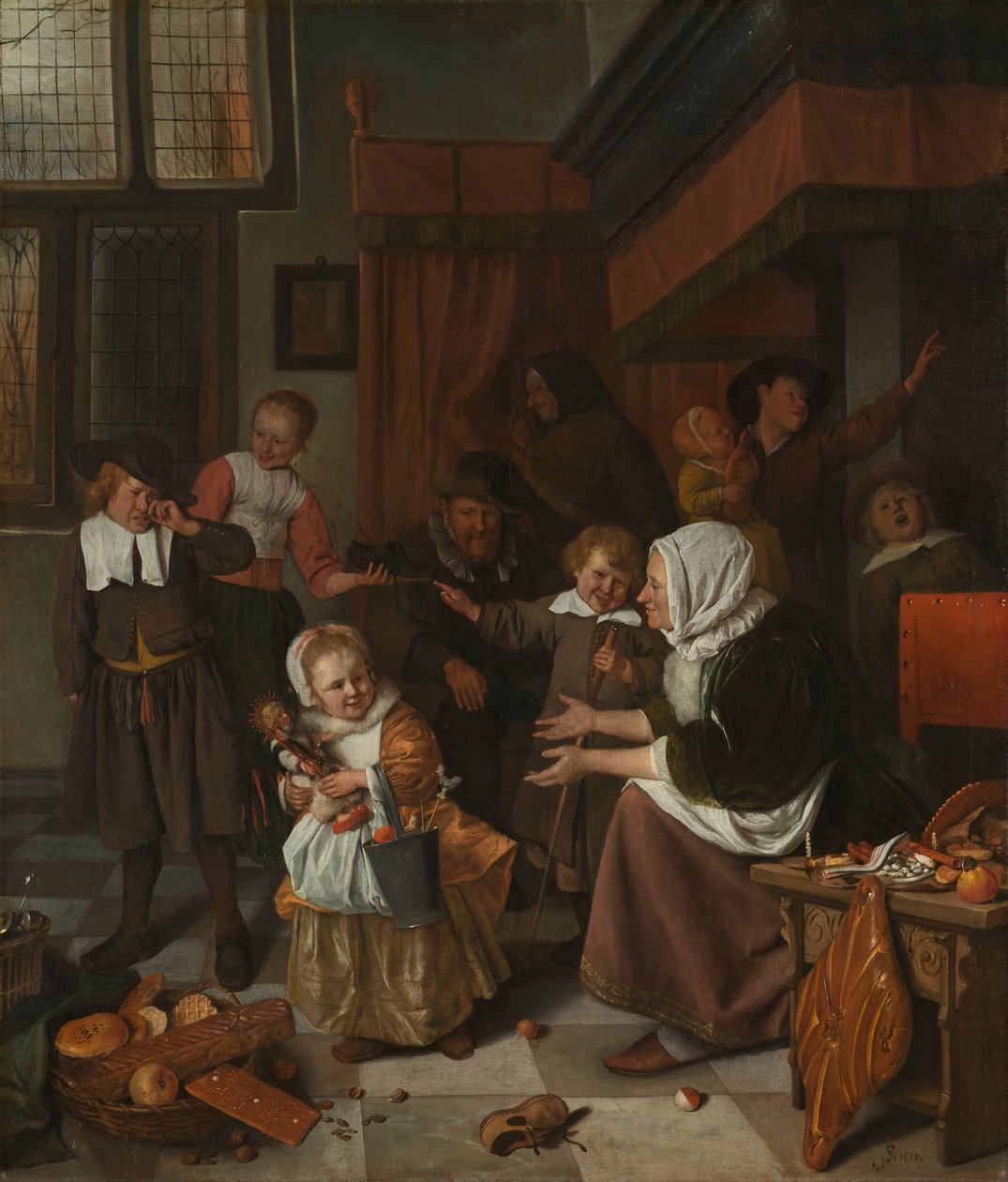 La fête de Saint-Nicolas - Jan Havickszoon Steen