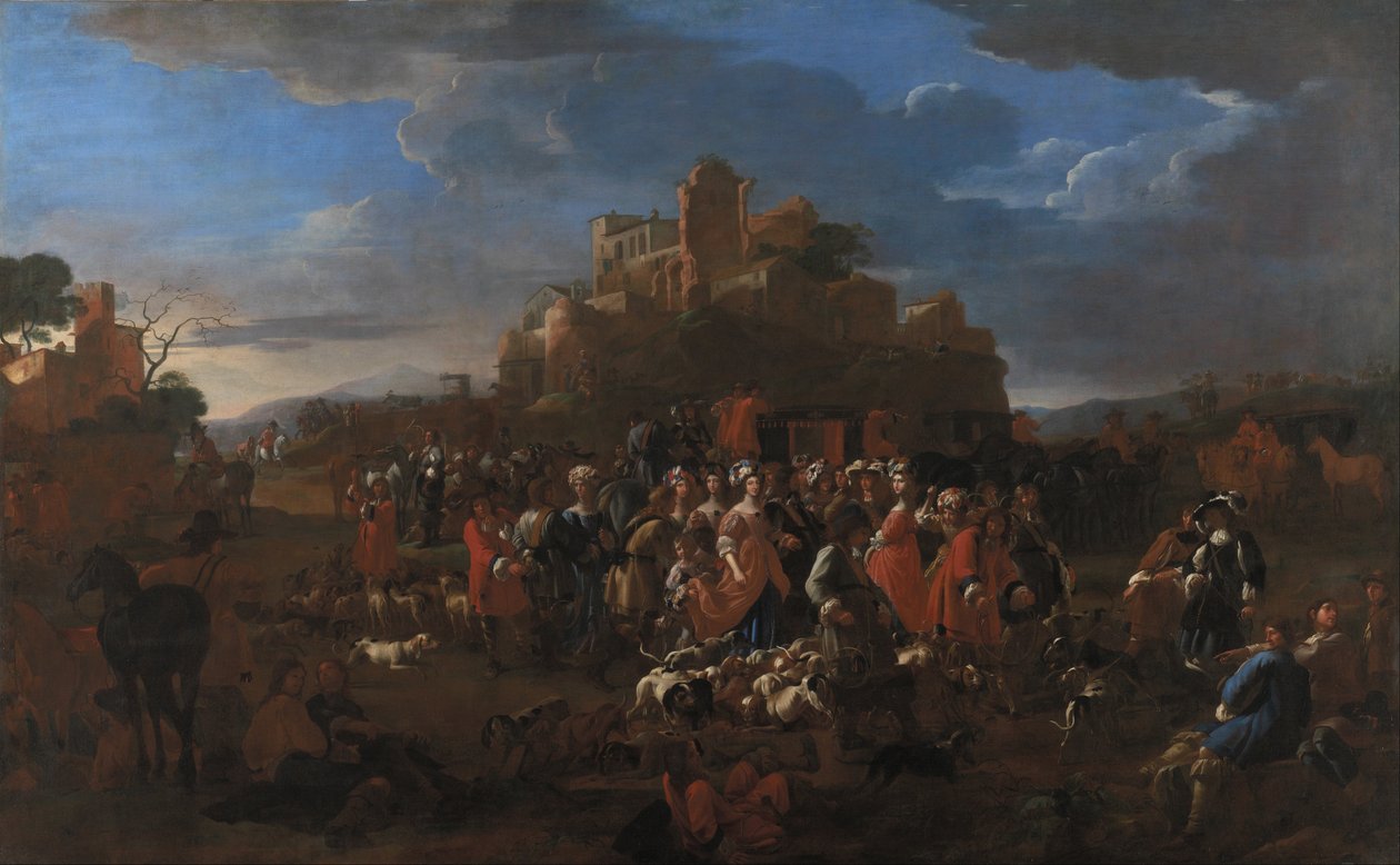 La curée - curée - avec la cour royale - Jan Miel