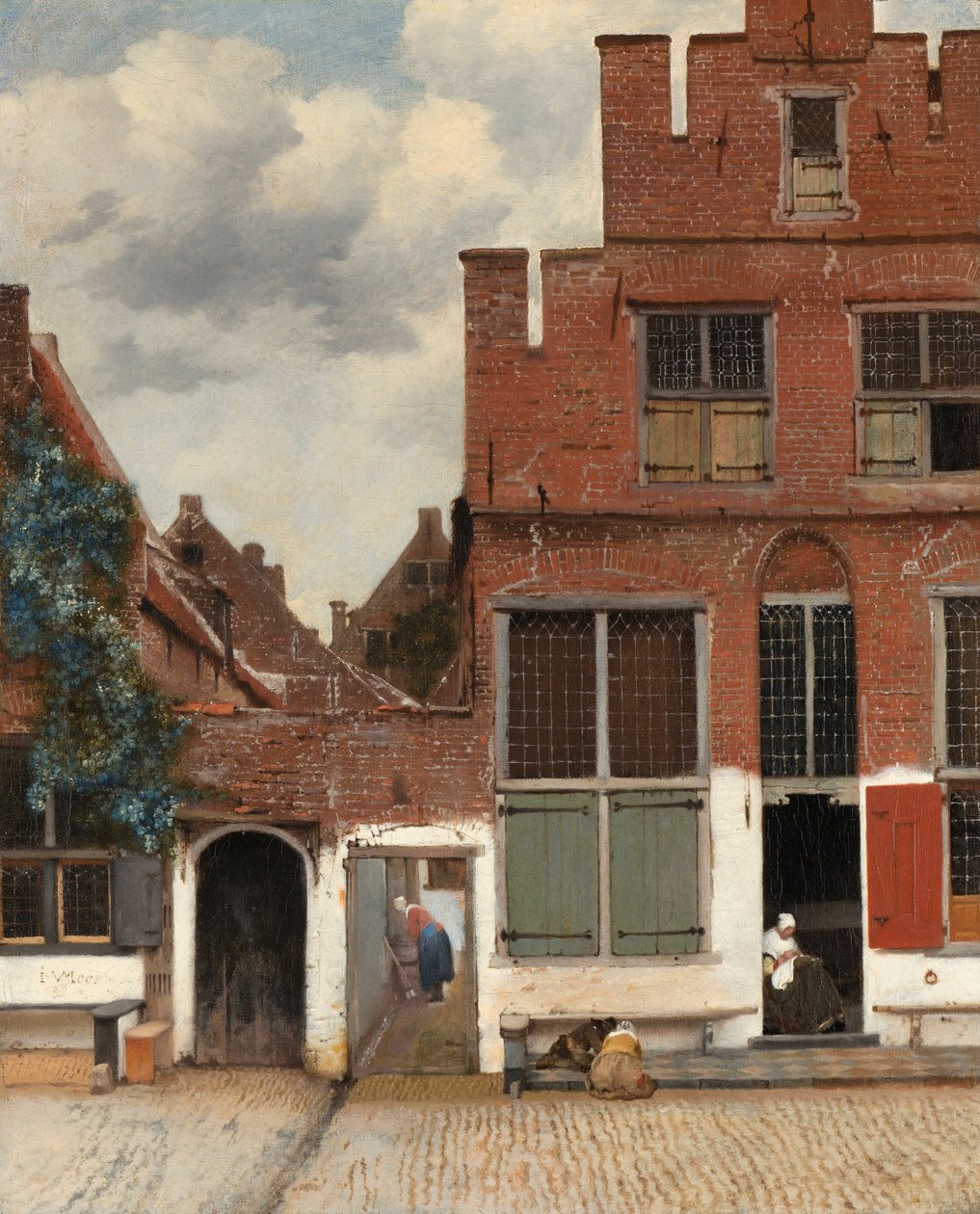 Vue sur des maisons à Delft, connue sous le nom de La ruelle - Jan Vermeer van Delft