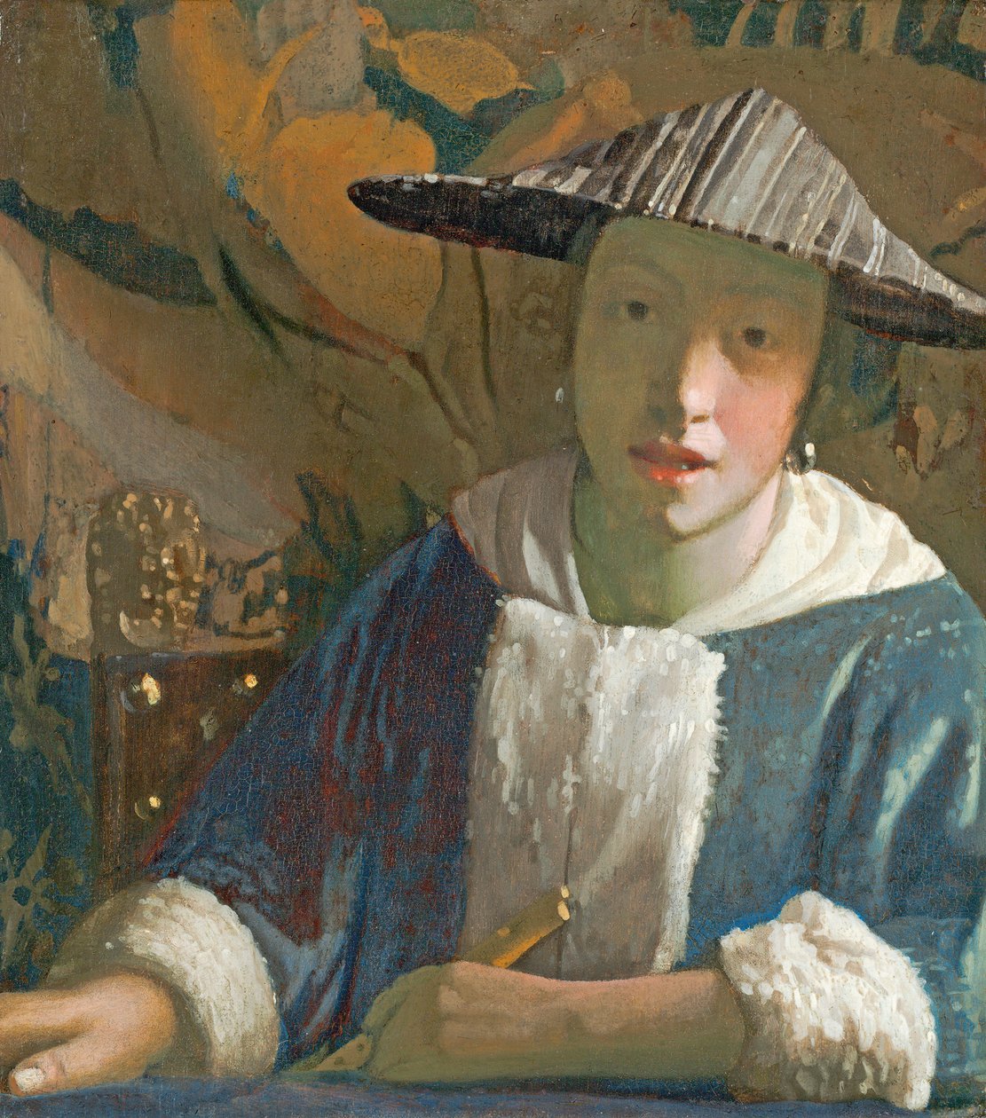 Jeune fille avec une flûte, c.1665-70 - Jan Vermeer van Delft
