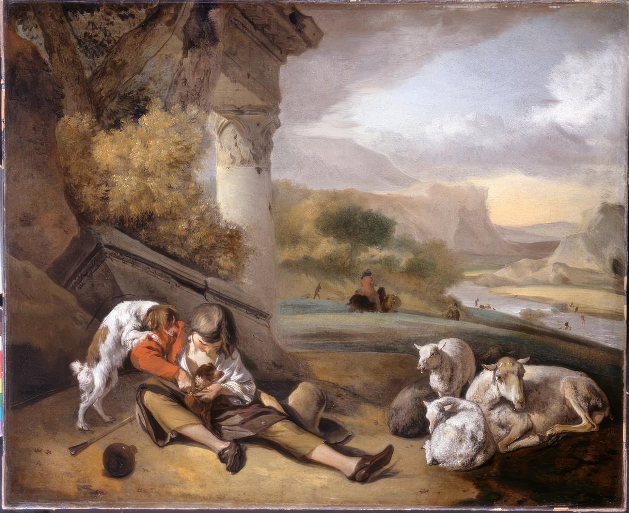 Paysage avec jeune berger - Jan Baptist Weenix