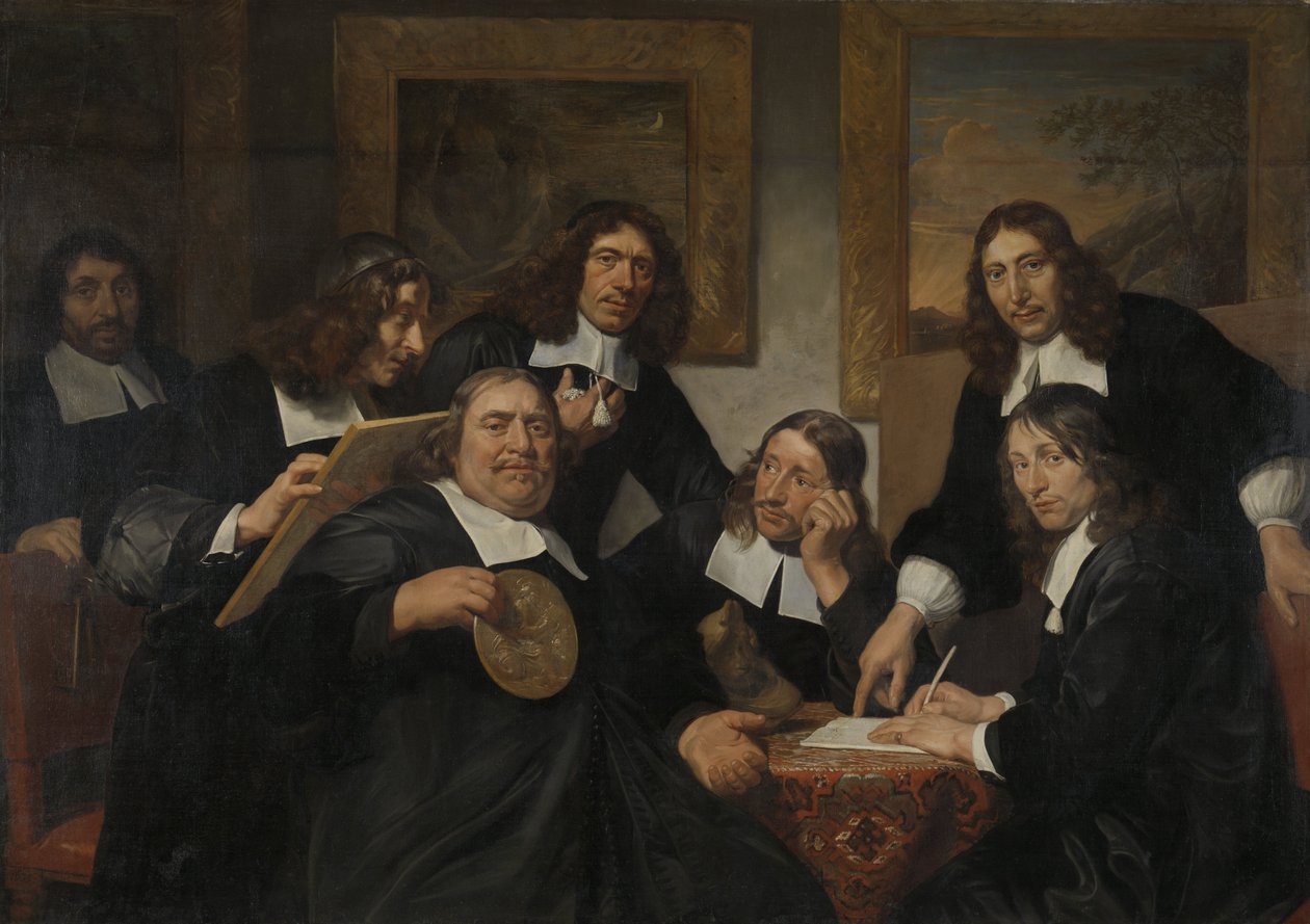 Les gouverneurs de la guilde de Saint-Luc, Haarlem, 1675 - Jan de Bray  