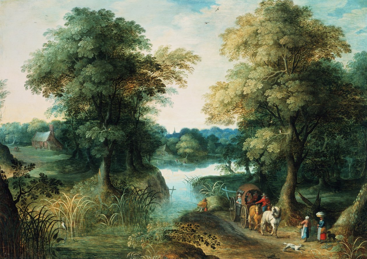 Paysage fluvial - Jan the Elder Brueghel