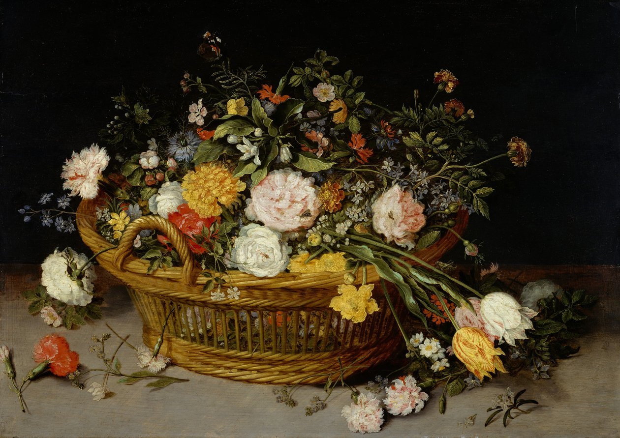 Un panier de fleurs, vers 1625 - Jan Brueghel the Younger