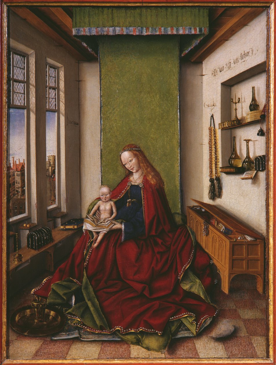 Vierge et Enfant avec un livre - Jan van Eyck