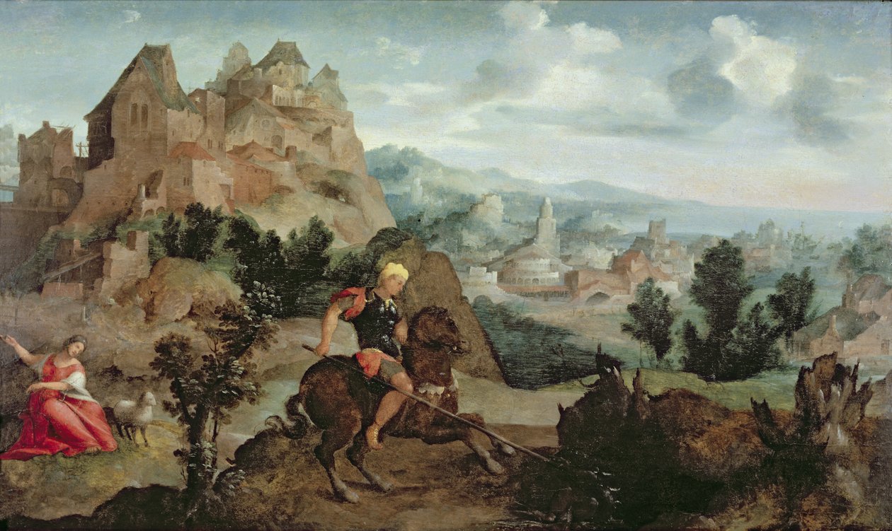 Saint Georges et le Dragon - Jan van Scorel