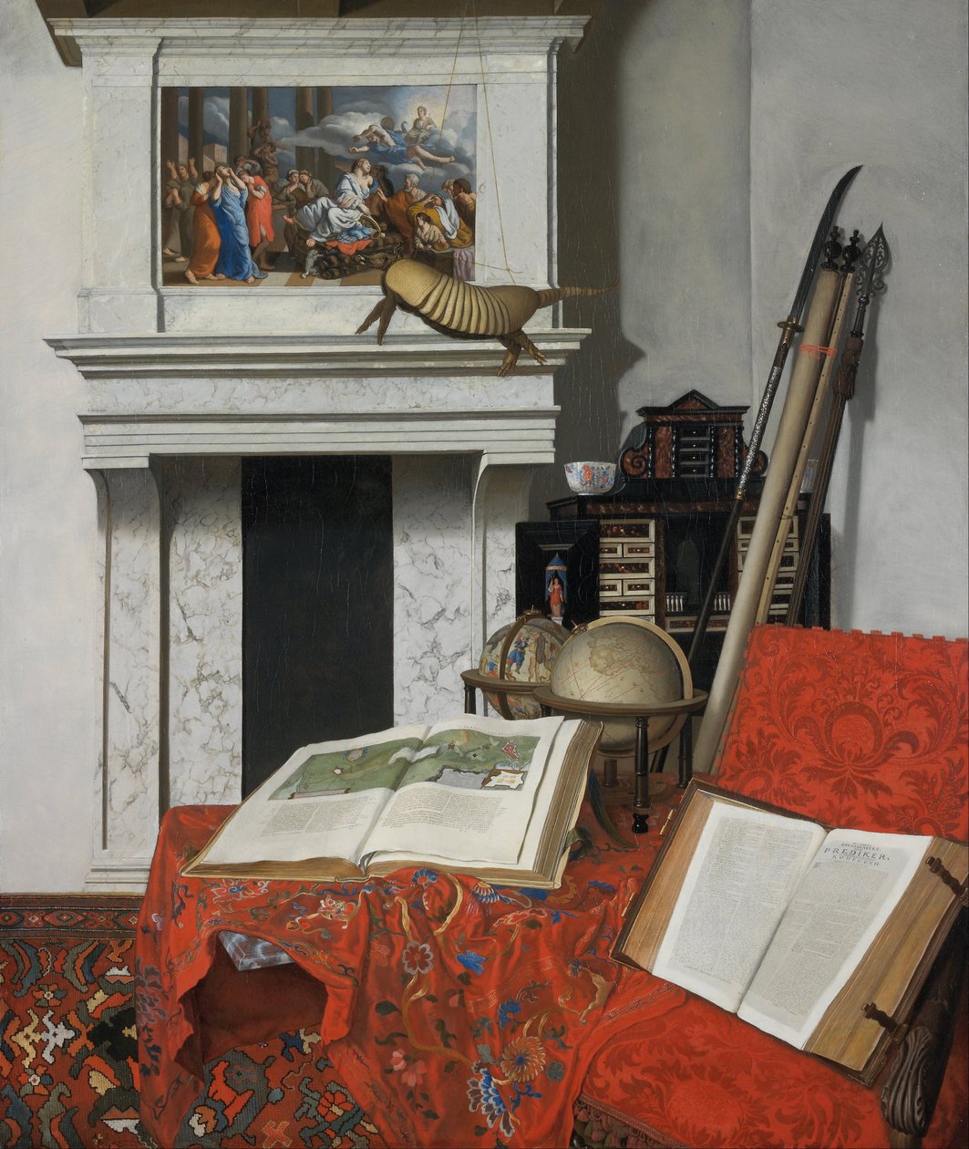 Coin de pièce avec curiosités - Jan van der Heyden
