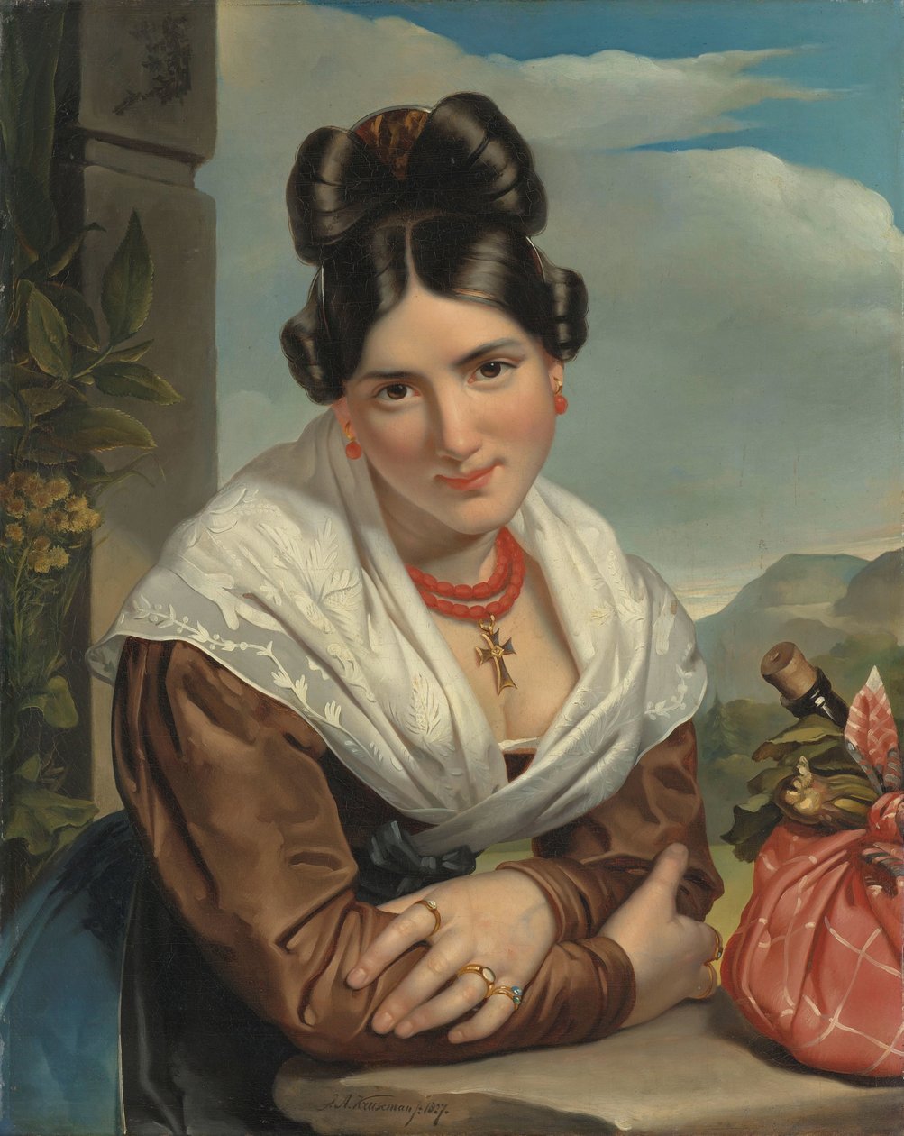 Fille se reposant - Jan Adam Kruseman
