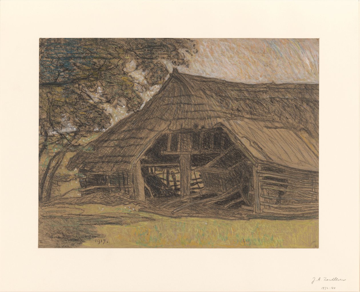 Grange délabrée - Jan Adam Zandleven