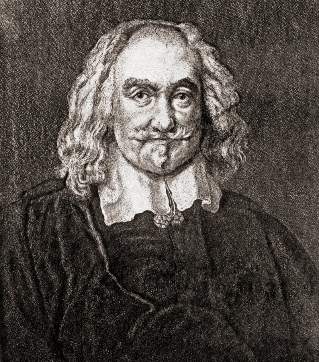 Thomas Hobbes de Malmesbury (gravure) - Jan Baptist (after) Jaspers