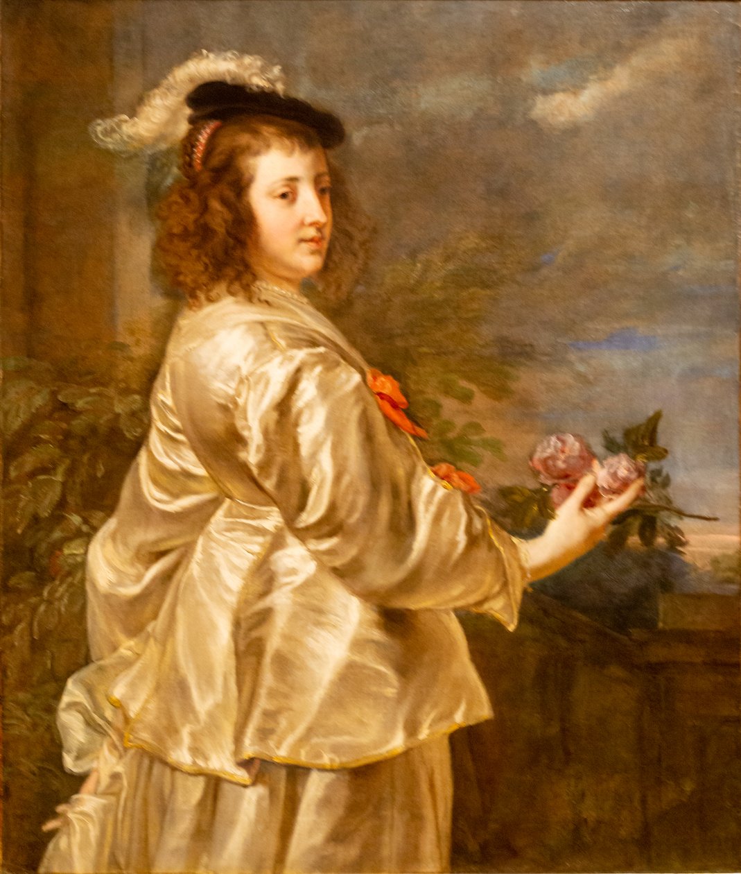 Jeune femme en robe de soie - Jan Boeckhorst