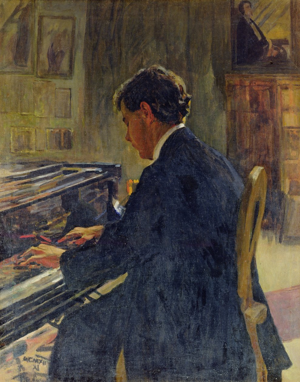 Portrait de Joseph Hofman, 1912 - Jan Franzevich Cioglinsky