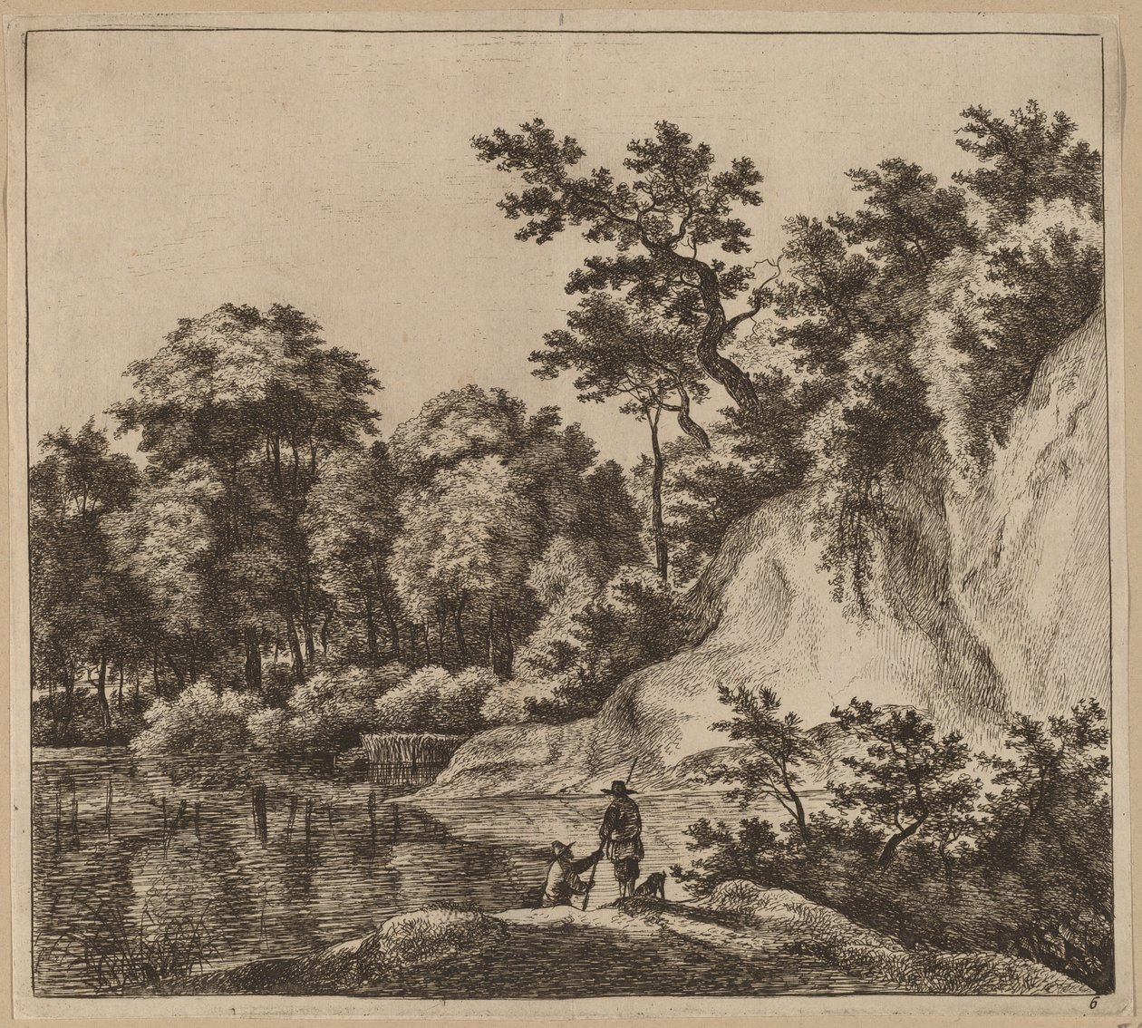Paysage avec Rivière et Roche - Jan Hackaert