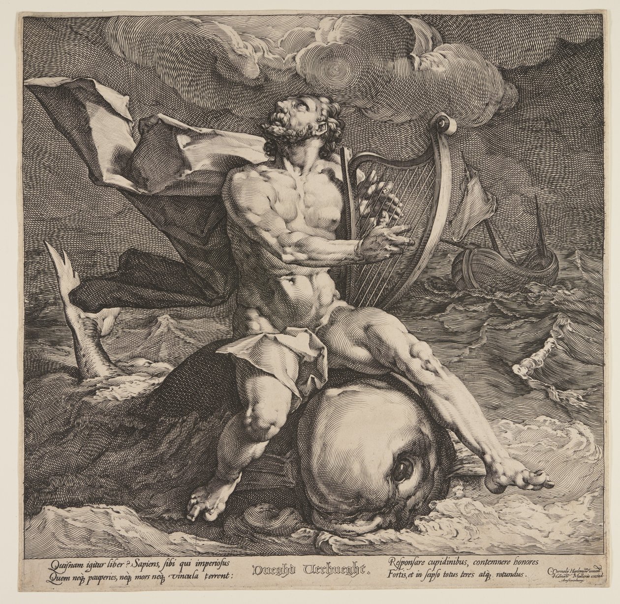 Arion sur un dauphin - Jan Harmensz. Muller