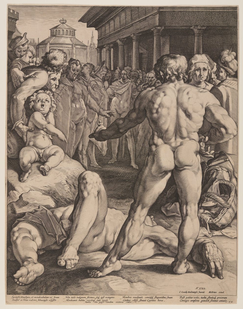 Combat entre Ulysse et Irus - Jan Harmensz. Muller