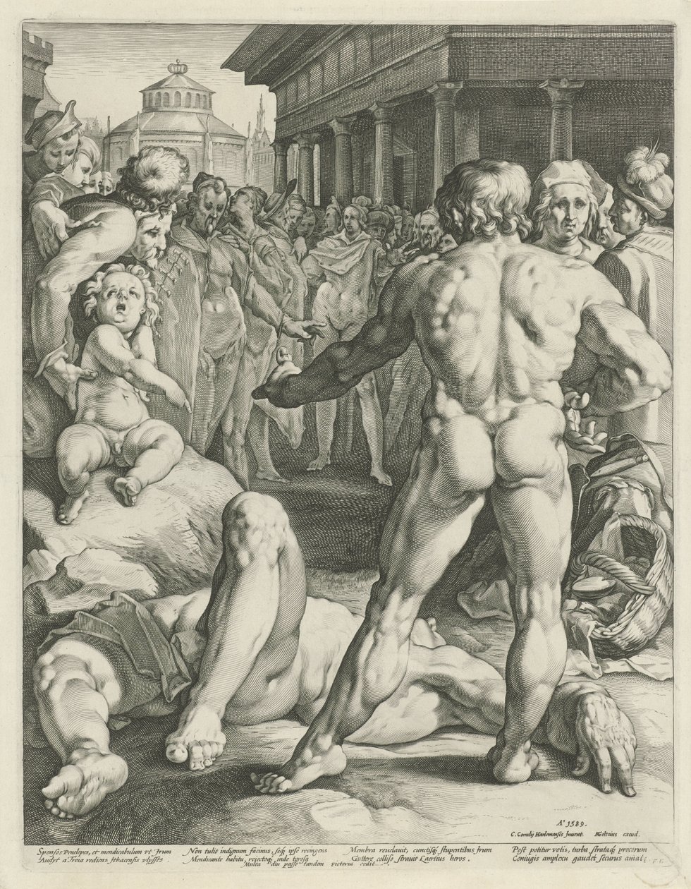 Combat entre Ulysse et Irus - Jan Harmensz. Muller