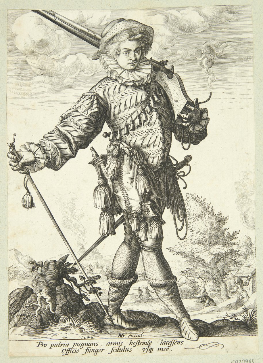 Officier avec une brindille - Jan Harmensz. Muller