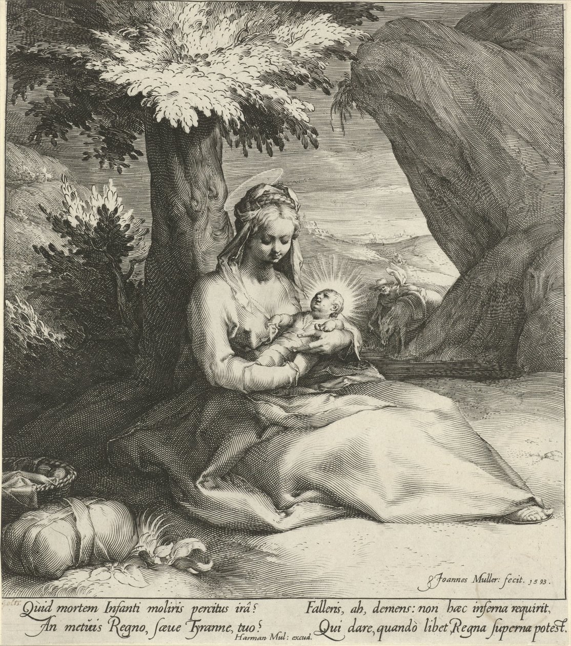 Repos pendant la fuite en Égypte - Jan Harmensz. Muller