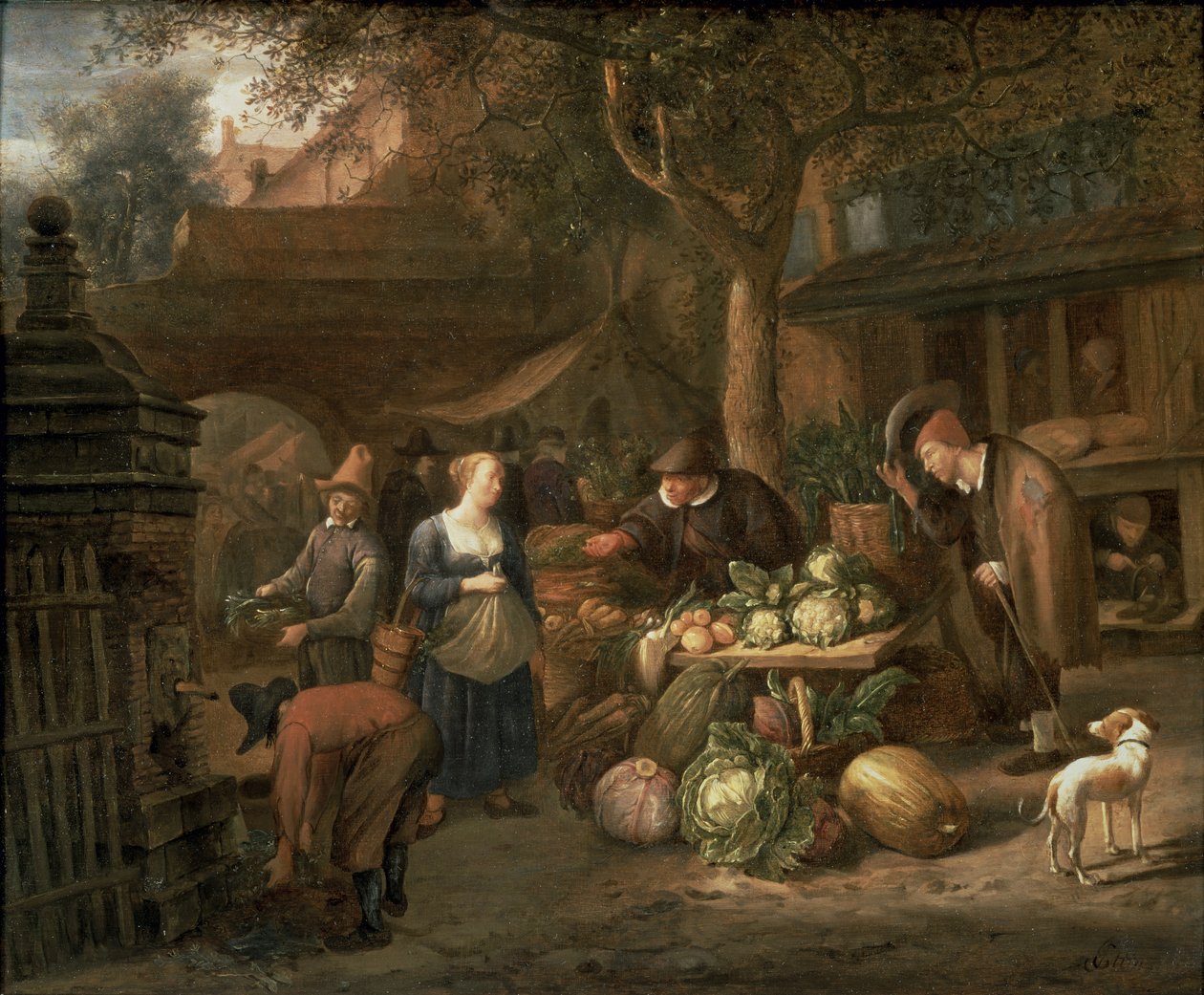 Scène de marché - Jan Havickszoon Steen