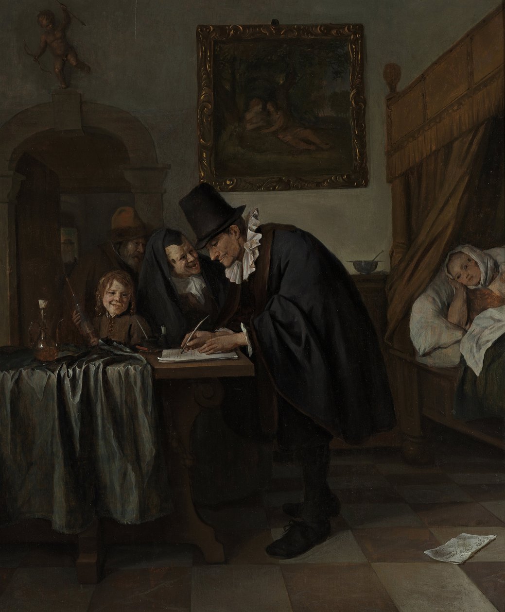 La Visite du Docteur, vers 1665 - Jan Havickszoon Steen