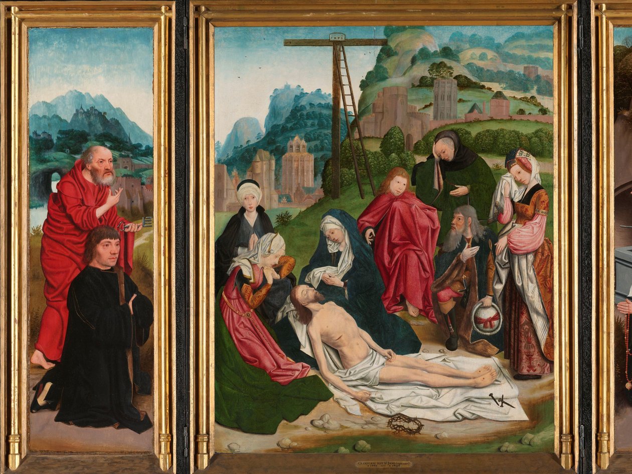 Triptyque avec la Lamentation - Jan Jansz Mostaert