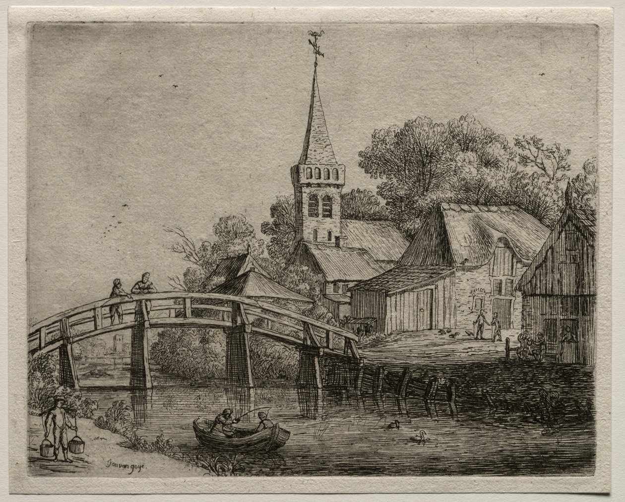 Le Pont en Bois - Jan Josephsz van Goyen