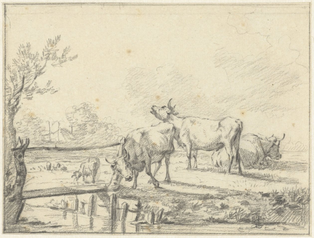 Vaches dans un pré - Jan Kobell (II)