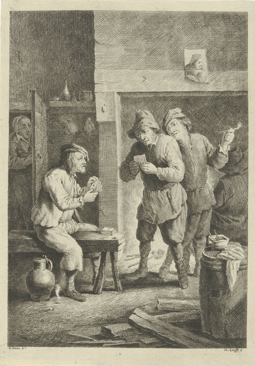 Joueurs de cartes - Jan Lauwryn Krafft (I)