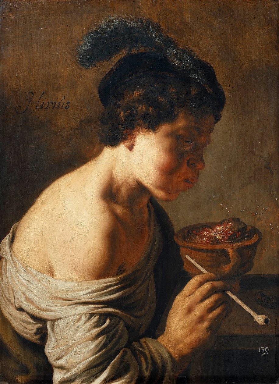 Un jeune souffle sur des braises. - Jan Lievens