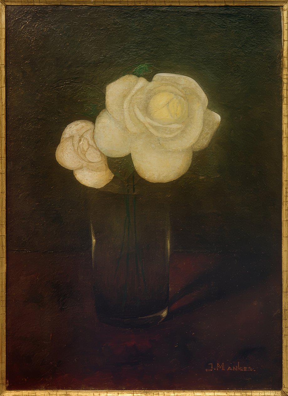 Camélias dans un verre - Jan Mankes