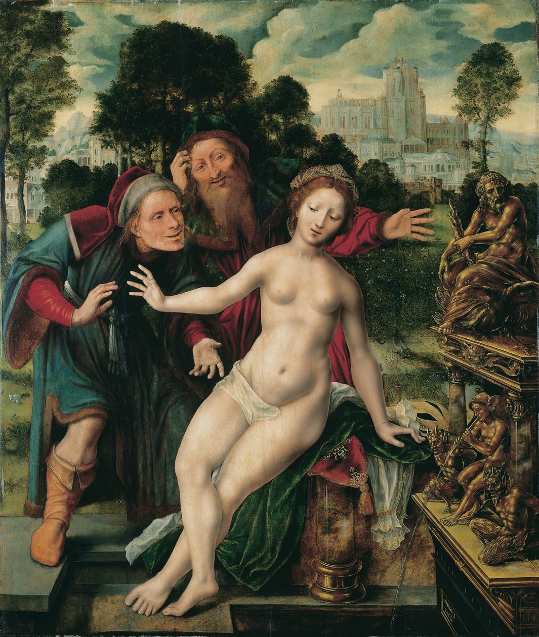 Suzanne et les vieillards - Jan Massys or Metsys