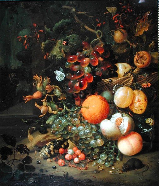 Nature morte avec fruits, 1704 - Jan Mortel