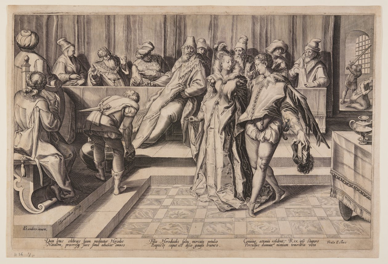 Salomé dansant devant Hérode - Jan Saenredam