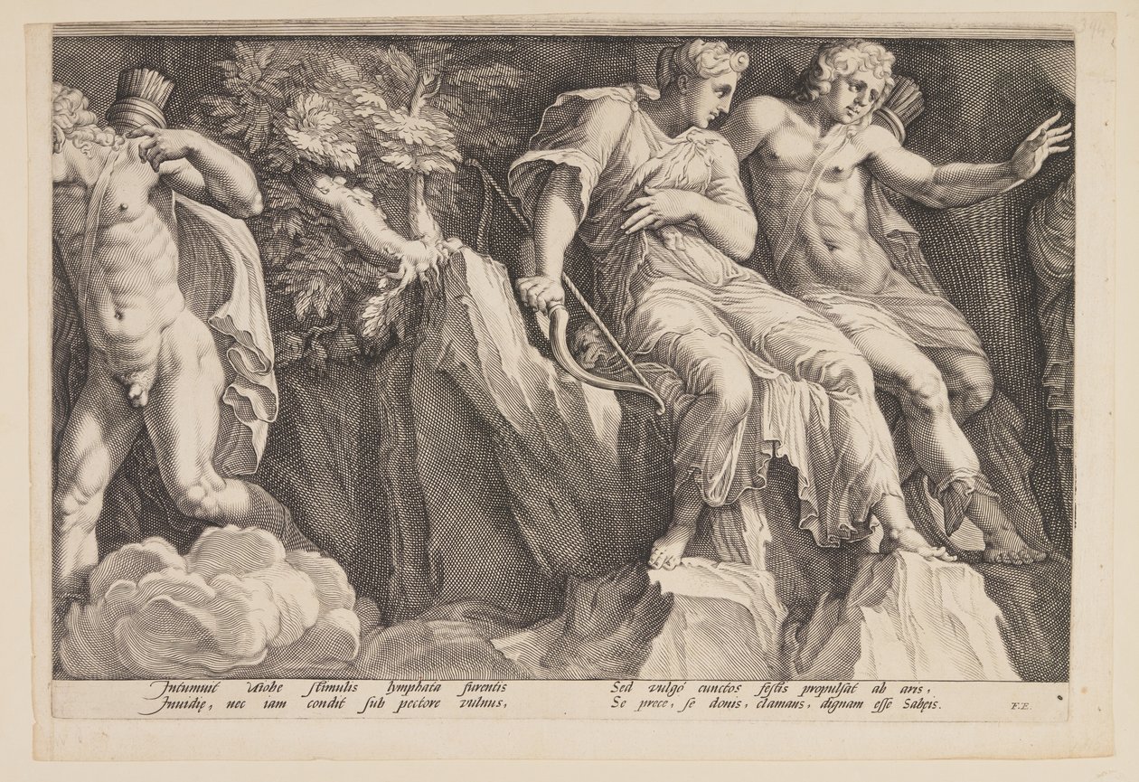 Le châtiment de Niobé (planche 3) - Jan Saenredam