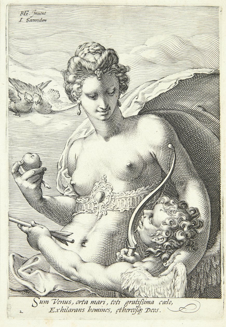 Vénus et Cupidon - Jan Saenredam