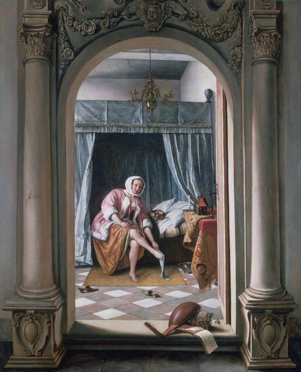 Femme aux toilettes - Jan Steen