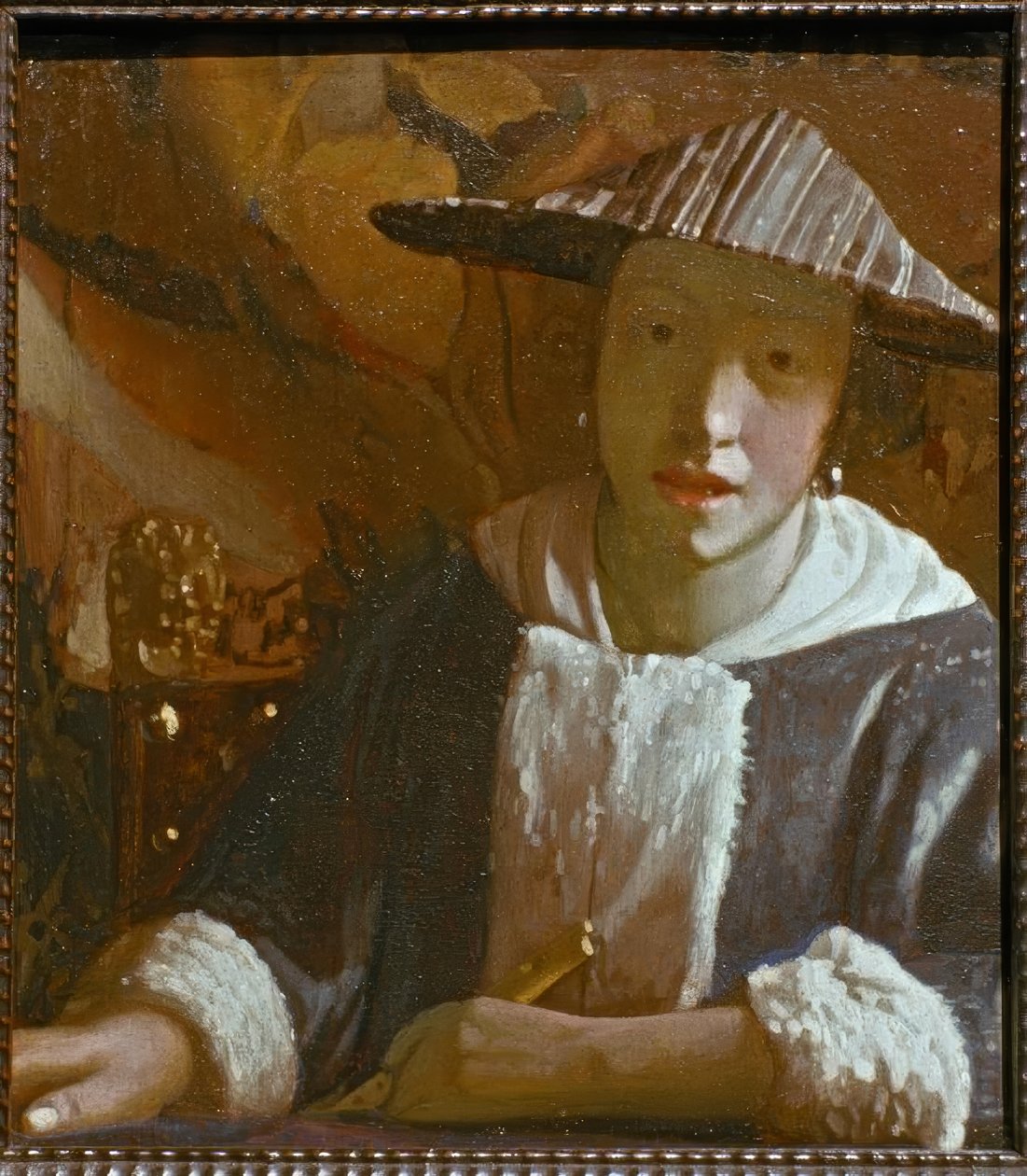 Fille avec flûte - Jan Vermeer van Delft