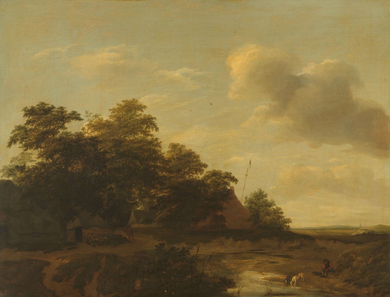 Paysage avec une ferme - Jan Vermeer van Haarlem (I)
